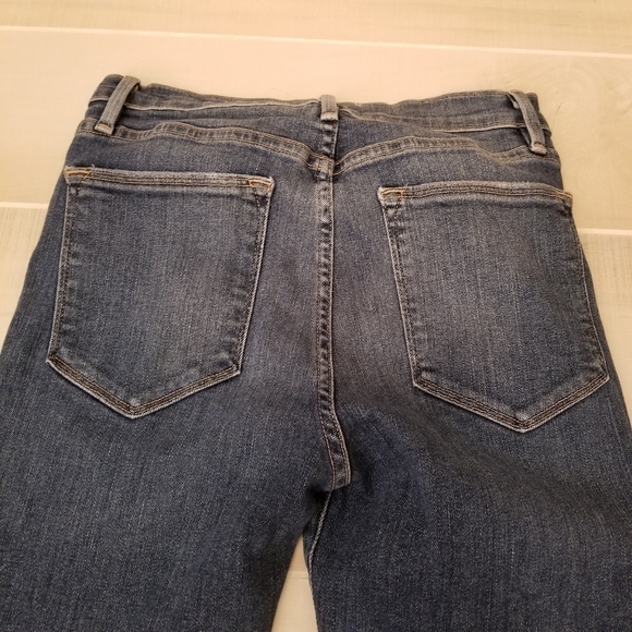 {27} FRAME Le High Skinny Side Slit Released Hem - Picture 7 of 14